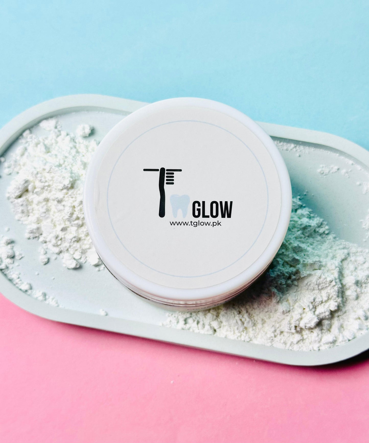 T Glow 1 Jar Teeth Whitening Powder + Free 1 Pcs Nano Brush!