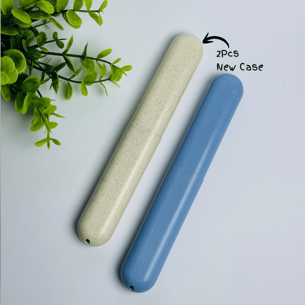 T Glow Portable Toothbrush Travel Case – 2 Pcs Set