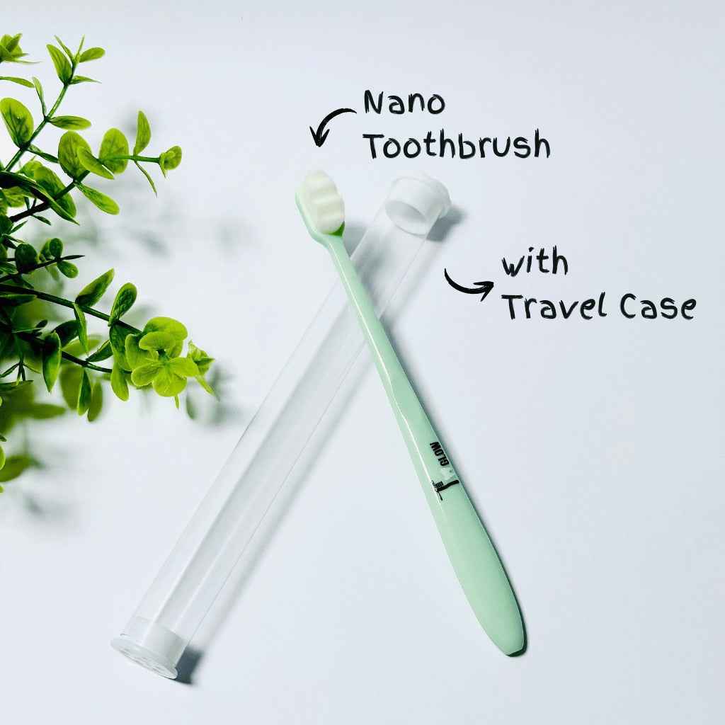 1 Pcs Nano Toothbrush with Travel Case for Convenient Oral Care