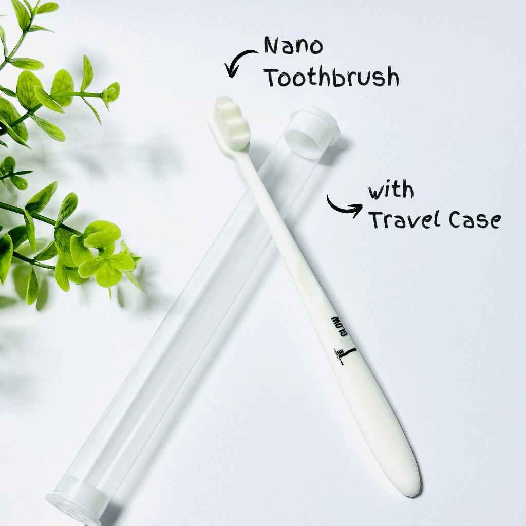 1 Pcs Nano Toothbrush with Travel Case for Convenient Oral Care