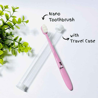 1 Pcs Nano Toothbrush with Travel Case for Convenient Oral Care