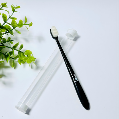 4 Pcs Nano Brush with 4 Travel Case, 1 Jar Teeth Whitening Powder & Tongue Cleaner - T Glow